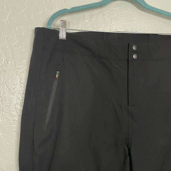 Kerrits Women XL Black Cascade Waterproof Pants Pockets Full Leg Zip Equestrian - Picture 4 of 10
